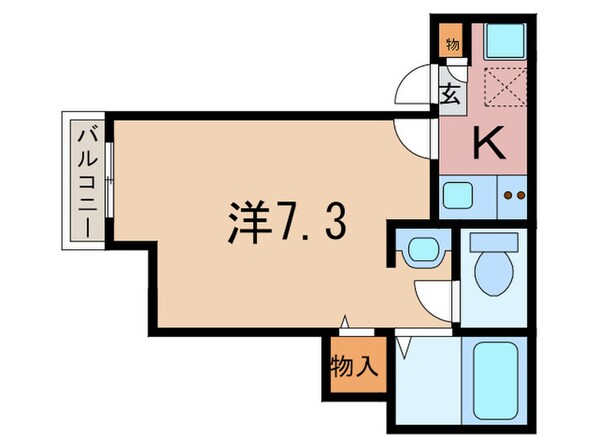 プランド－ル内田橋の物件間取画像